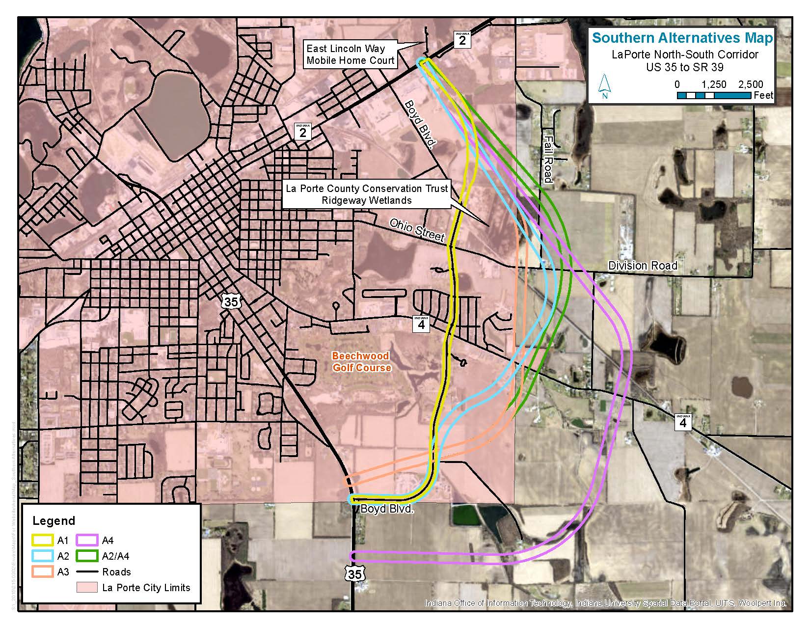 Laporte County Zoning Map Laporte Corridor | Alternatives To Heavy Downtown Traffic